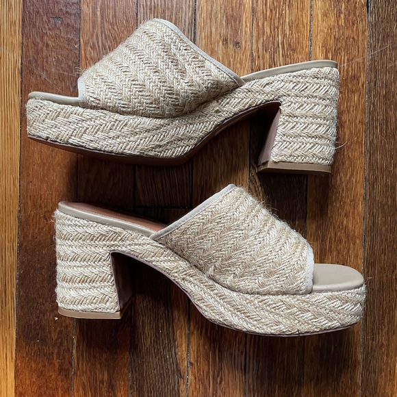 ASOS Harmony Mid Heeled Platform Mules - Picture 2 of 4